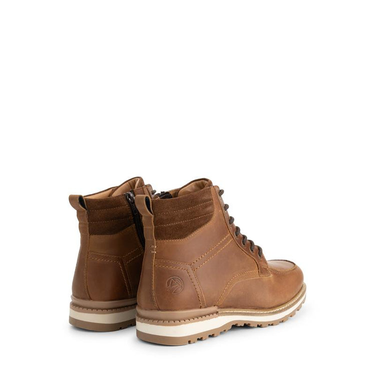 Lindved Men - Lace-up boots - Wool-lined - Cognac BD