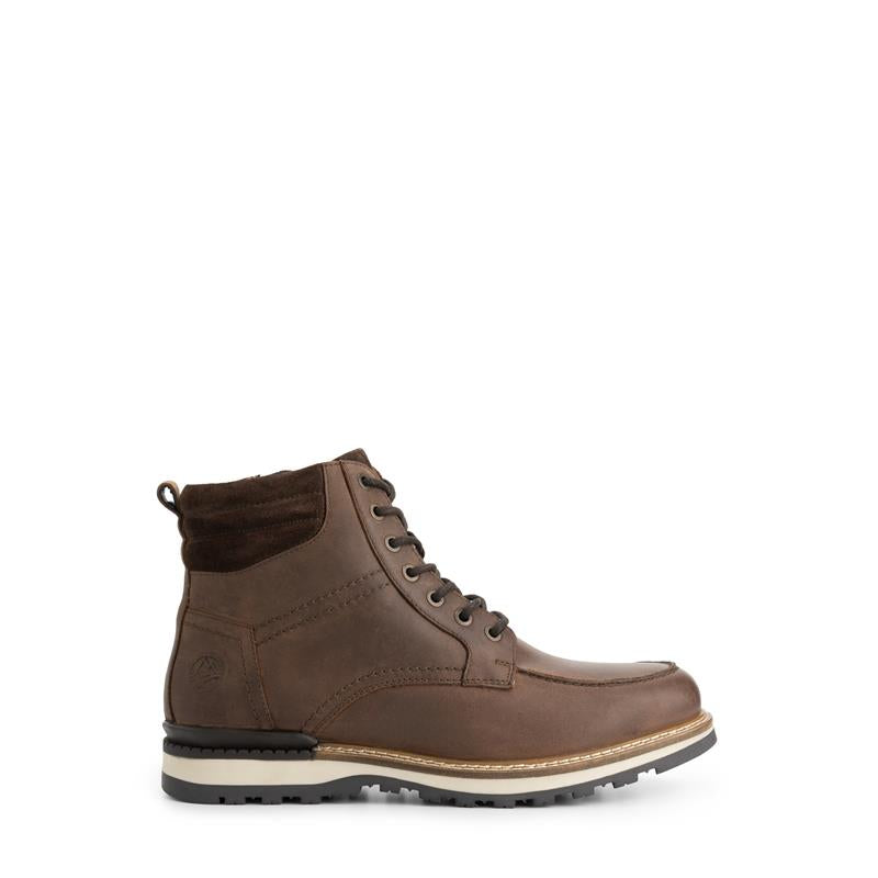 Lindved Men - Lace-up boots - Wool-lined - Dark brown R