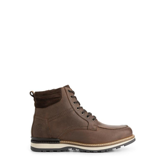 Lindved Men - Lace-up boots - Wool-lined - Dark brown R