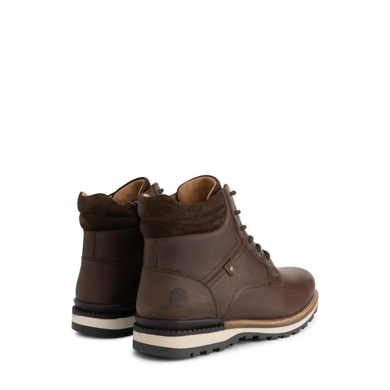 Sig Men - Lace-up boots - Wool-lined - Brown BD