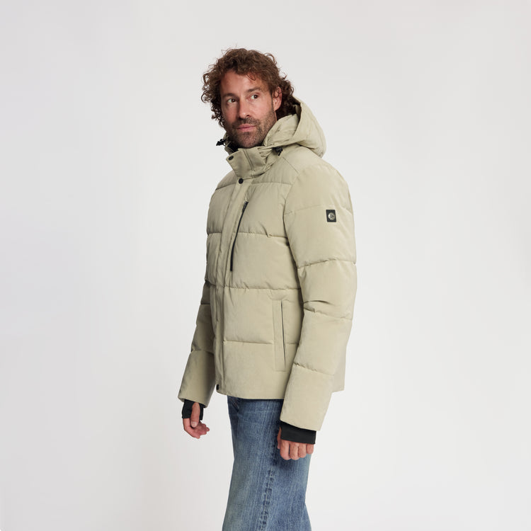 Amot Men - Puffer Winter Jacket - Waterproof - Light Brown MV2