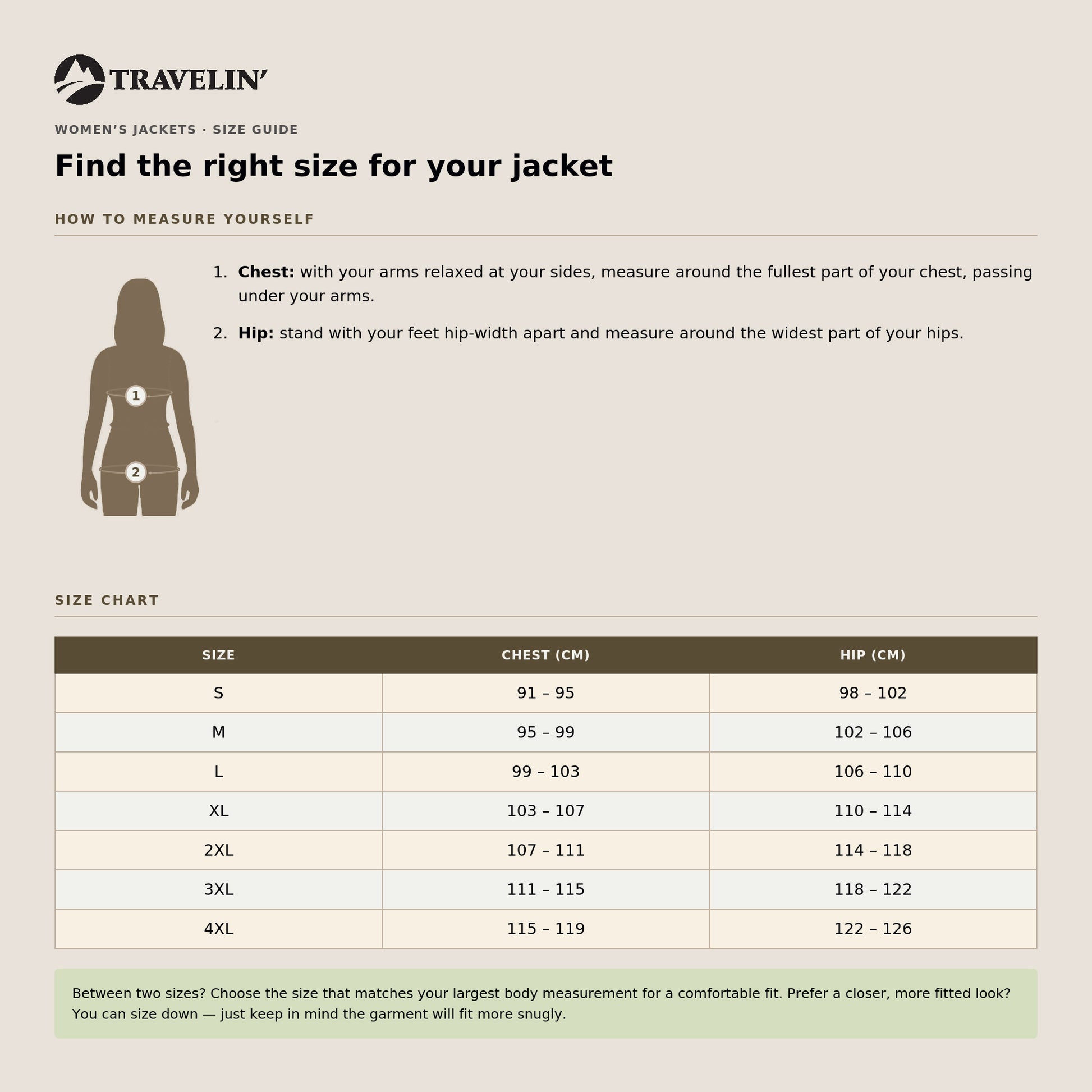 Oliv Women - Puffer Winter Jacket - Waterproof - Sand SC