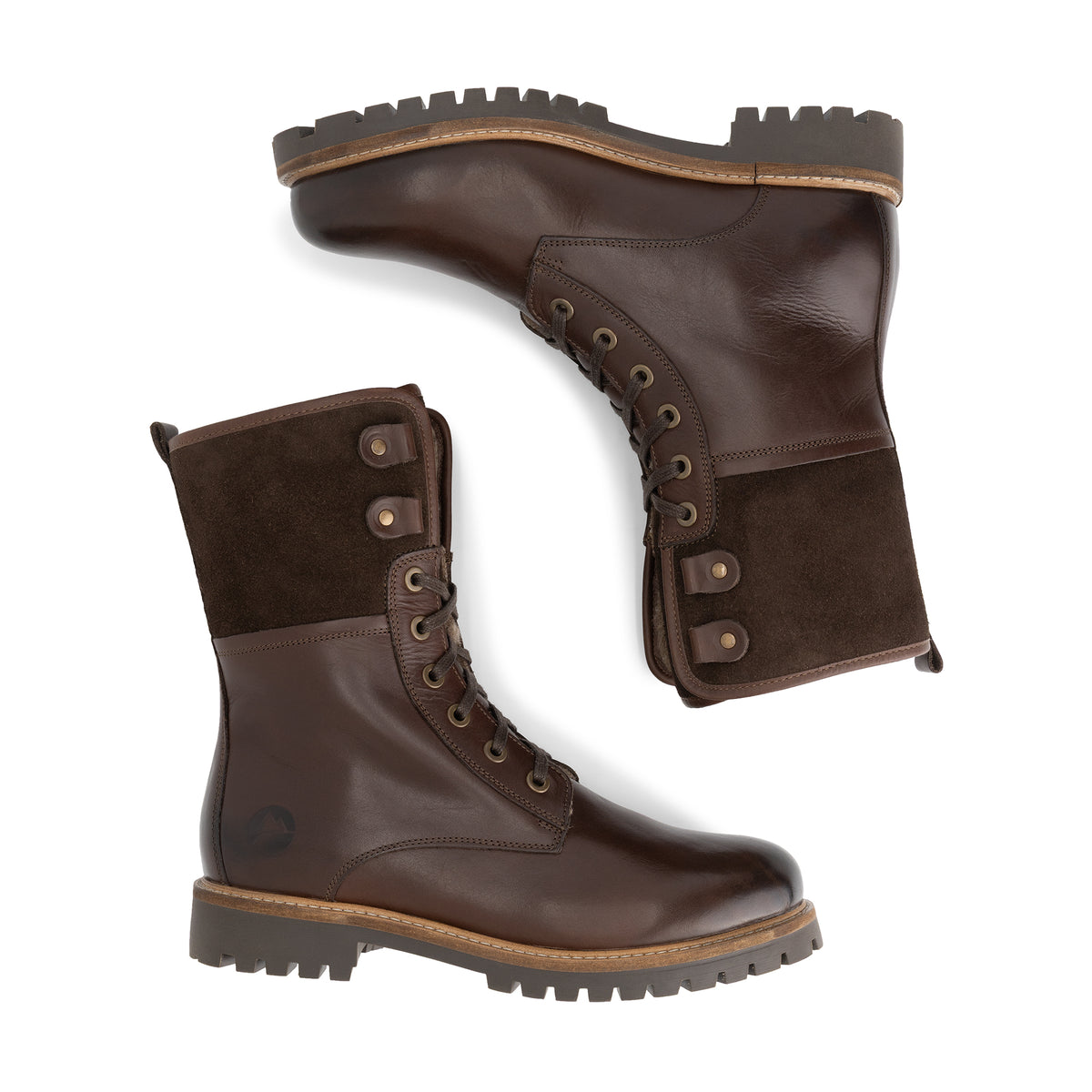 Jostedal Men - Lace-up boots - Wool-lined - Dark brown UPD