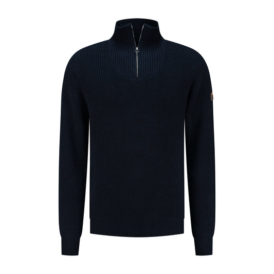 Brecon Men - Sweater - Cashmere blend - Navy F
