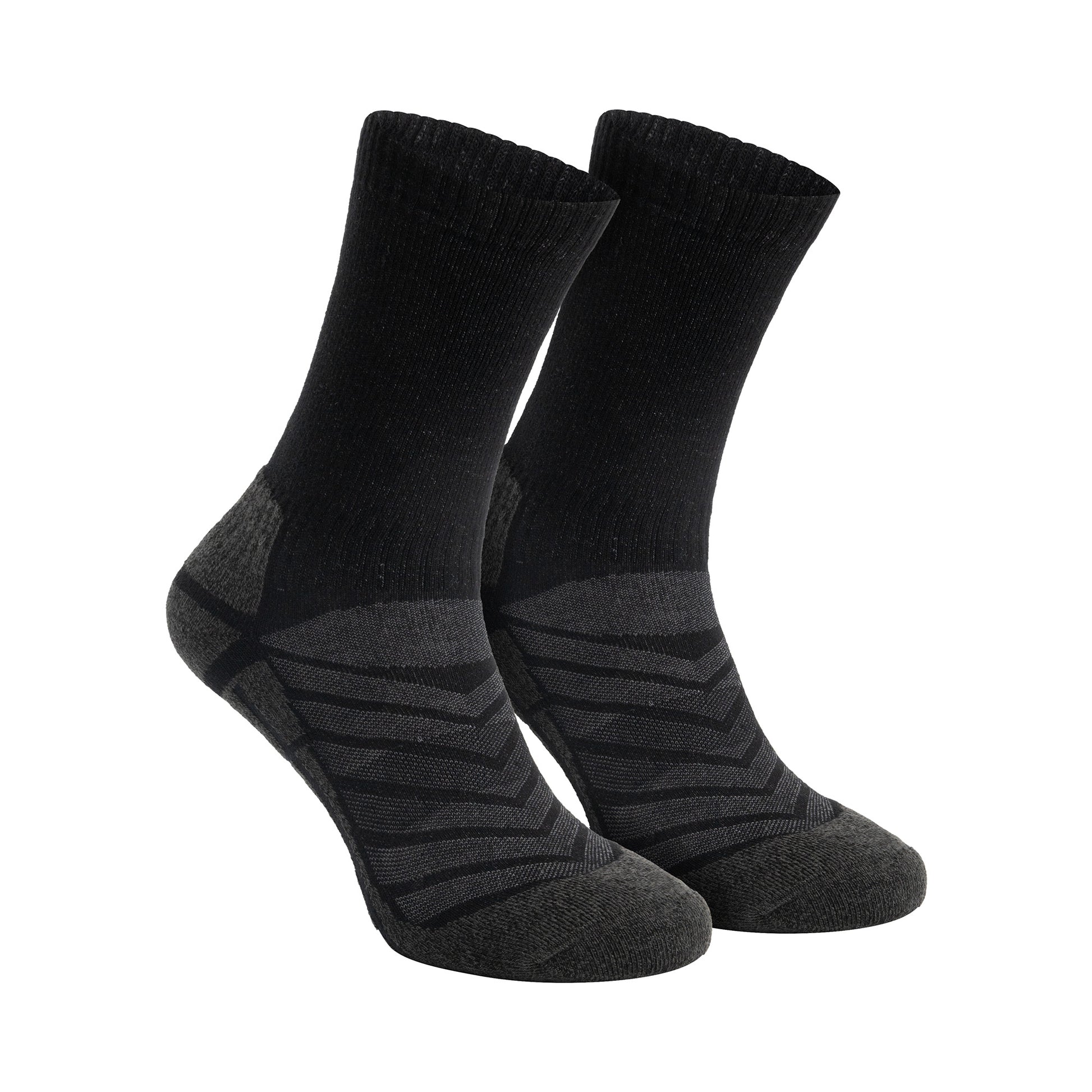 Bran Unisex 2-pack hiking socks – Seamless & breathable – Black ACC1