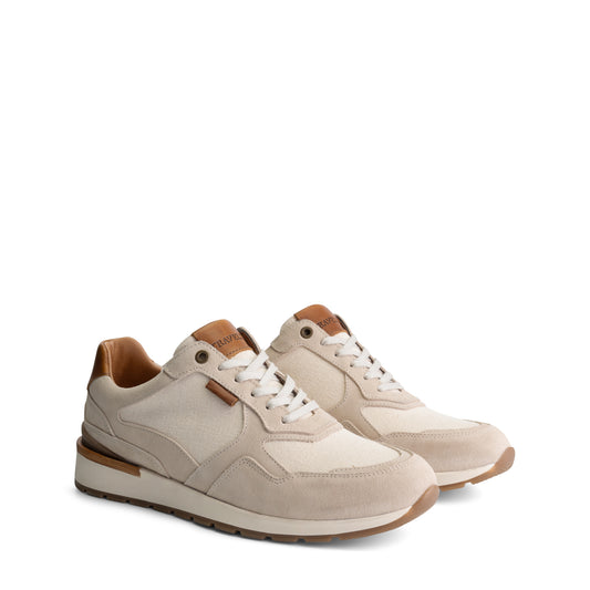 Newberry Men - Sneakers - Canvas and suede - White FRD