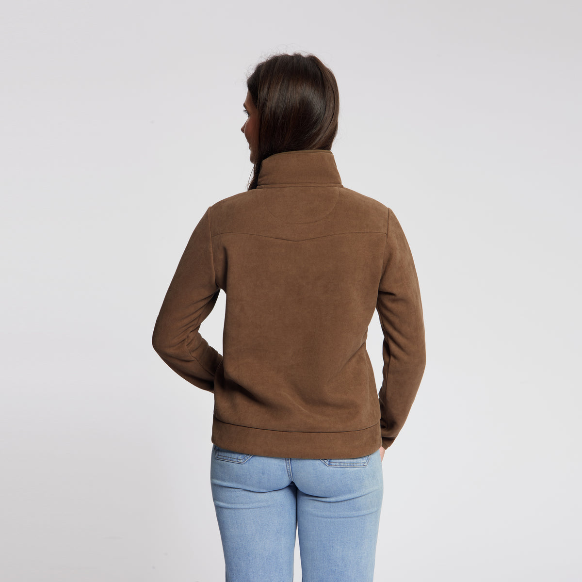 Rut Women - Outdoor Vest - Fleece - Dark Brown MV3