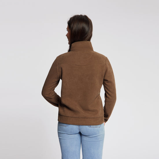 Rut Women - Outdoor Vest - Fleece - Dark Brown MV3