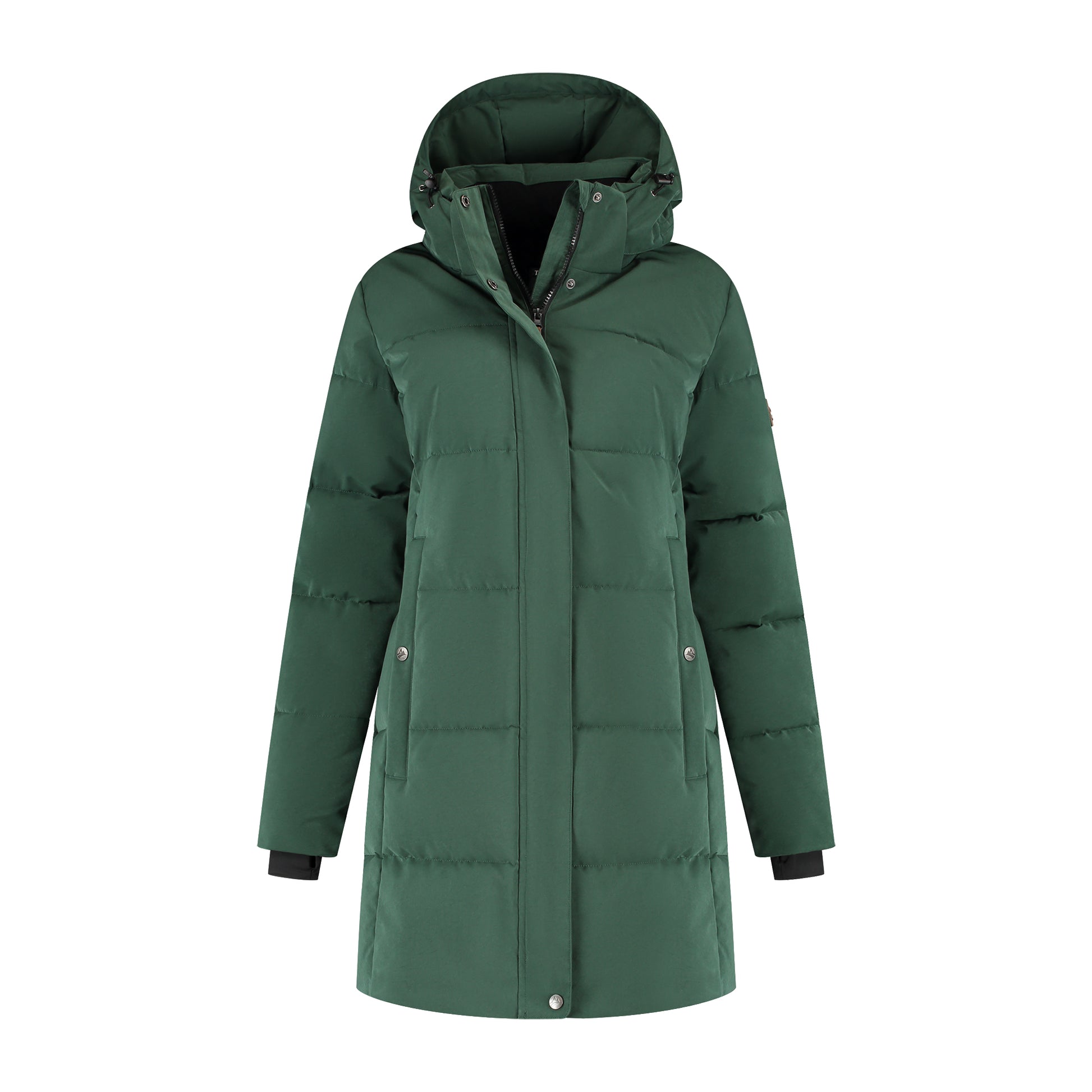 Rissne Women - Puffer jacket - Water-resistant - Dark green F