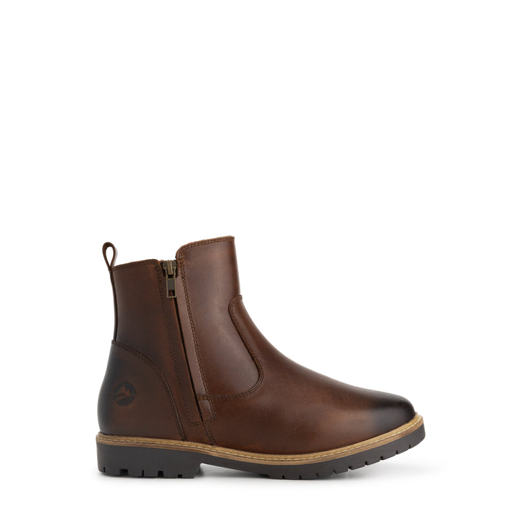 Bronderslev Women - Ankle Boots - Wool-Lined - Dark Brown R