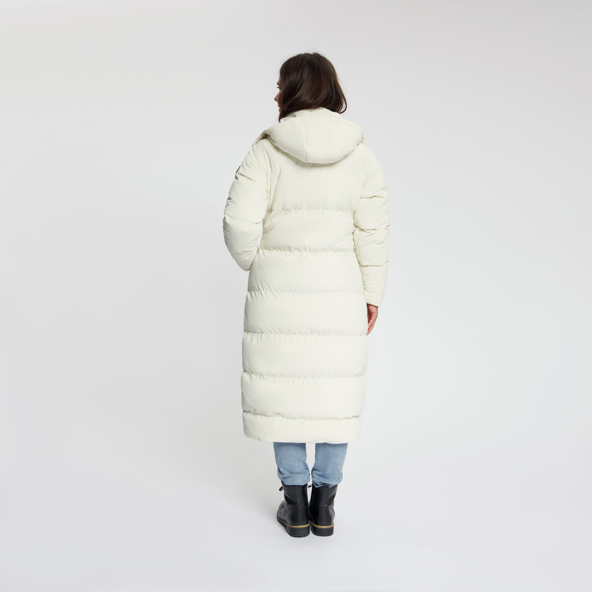 Unni Women - Puffer Winter Jacket - Corduroy - Off-White MV3