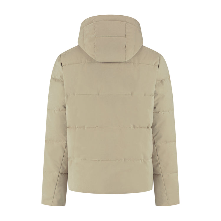 Amot Men - Puffer Winter Jacket - Waterproof - Light Brown B