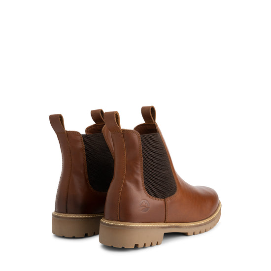 Hemsedal Men - Chelsea Boots - Wool-Lined - Cognac BD