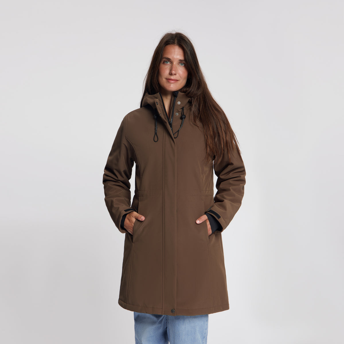 Elinor Women - Softshell Jacket - Waterproof - Dark Brown MV