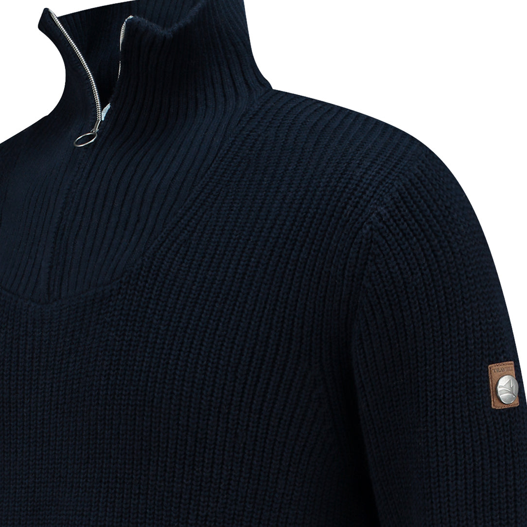 Brecon Men - Sweater - Cashmere blend - Navy DCB
