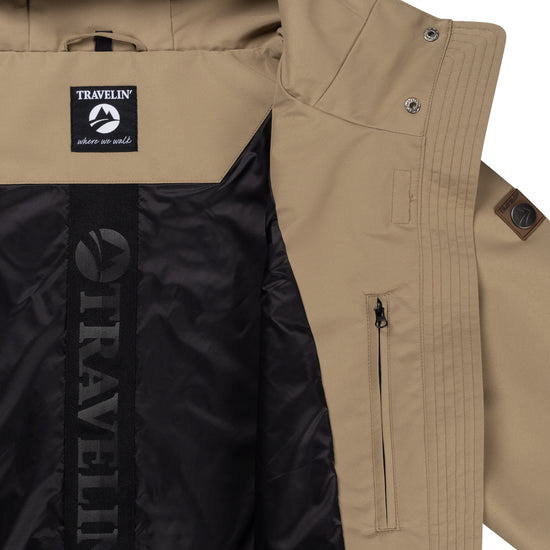 Leyla Women - Hardshell jacket - Waterproof - Light brown DCI