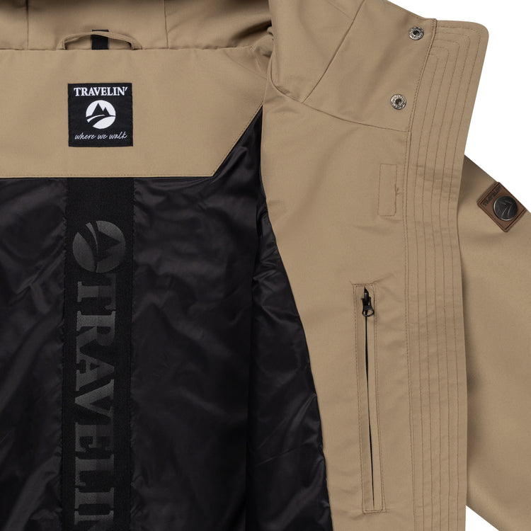 Leyla Women - Hardshell jacket - Waterproof - Light brown DCI