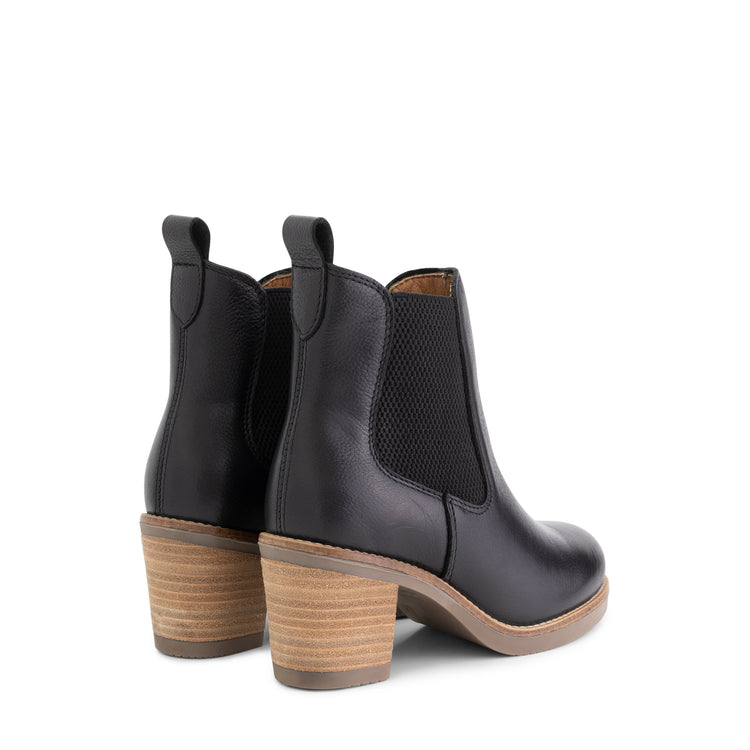 Ivry - Leather ankle boots - Women - Black BD