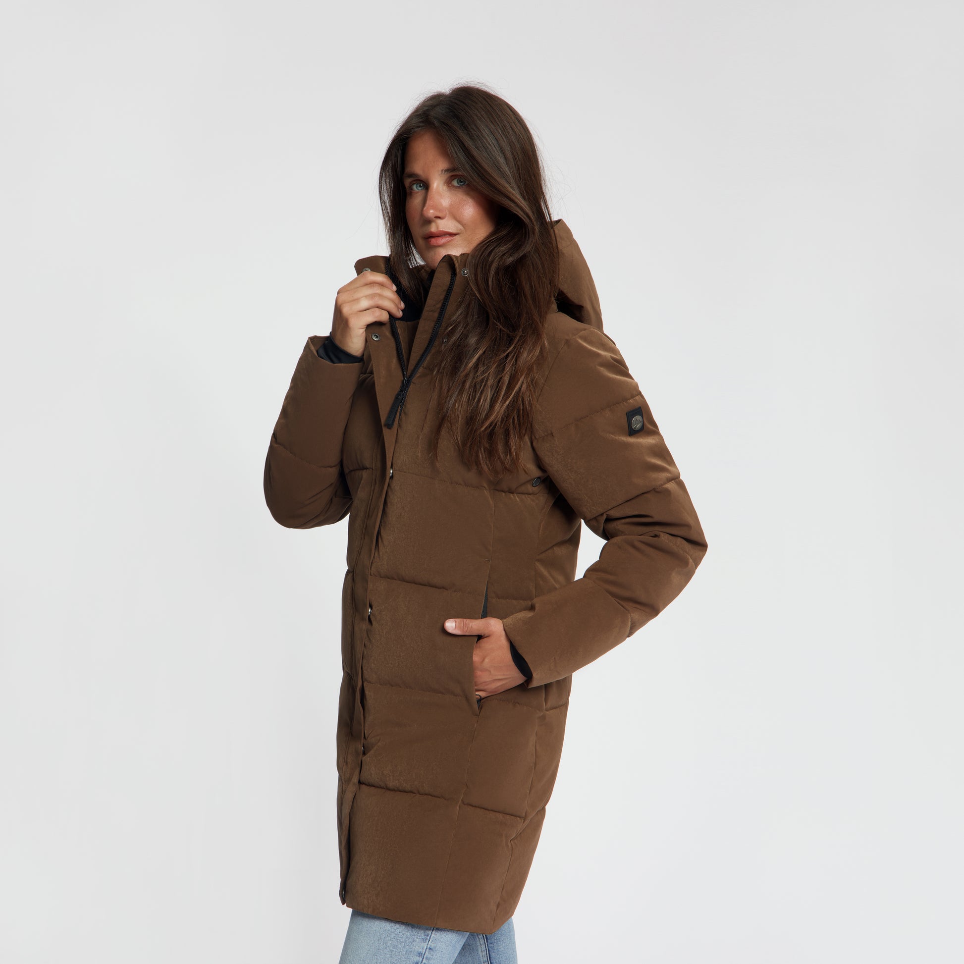 Astrid Women - Puffer Winter Jacket - Waterproof - Dark Brown MV2