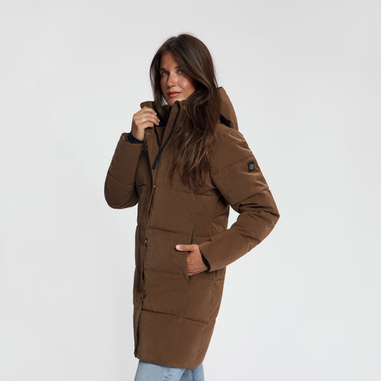 Astrid Women - Puffer Winter Jacket - Waterproof - Dark Brown MV2