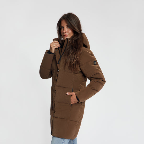 Astrid Women - Puffer Winter Jacket - Waterproof - Dark Brown MV2