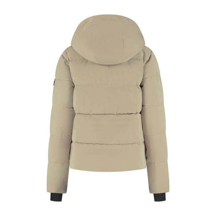 Agnes Women - Puffer Winter Coat - Waterproof - Light Brown B