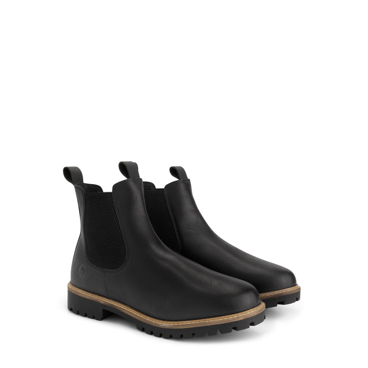 Hossa Men - Chelsea Boots - Wool-Lined - Black FRD