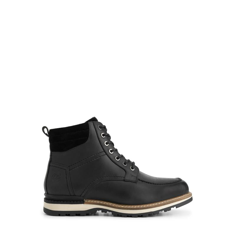 Lindved Men - Lace-up boots - Wool-lined - Black R