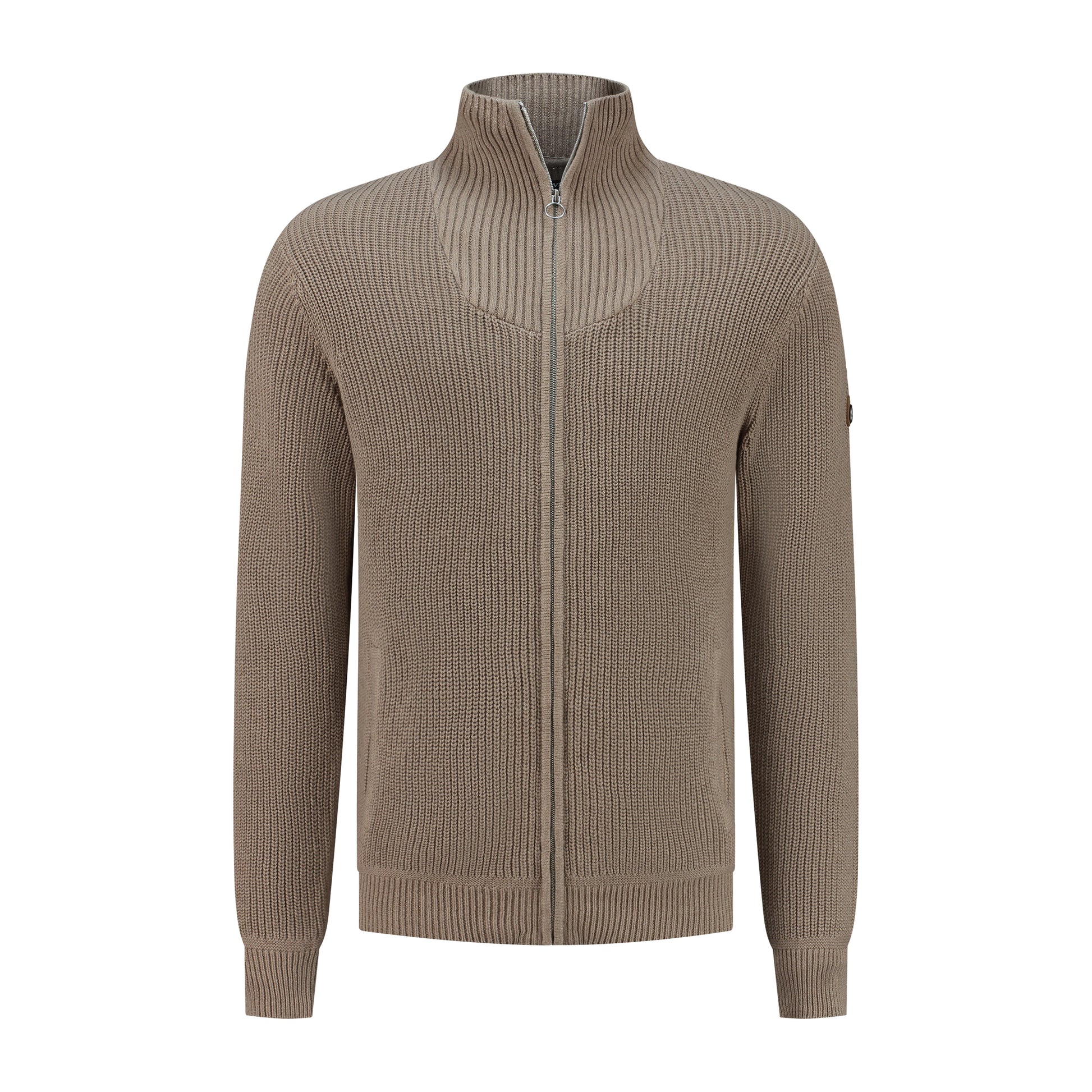 Snowdon Men - Cardigan - Cashmere blend - Sand F