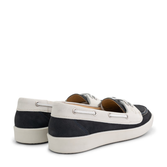 Marazion Women - Boat shoes - Leather - Navy BD