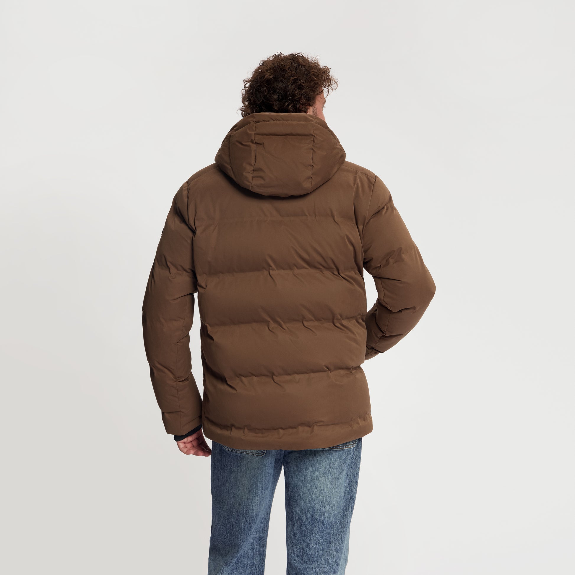 Andreas Men - Puffer Winter Jacket - Waterproof - Dark Brown MV3