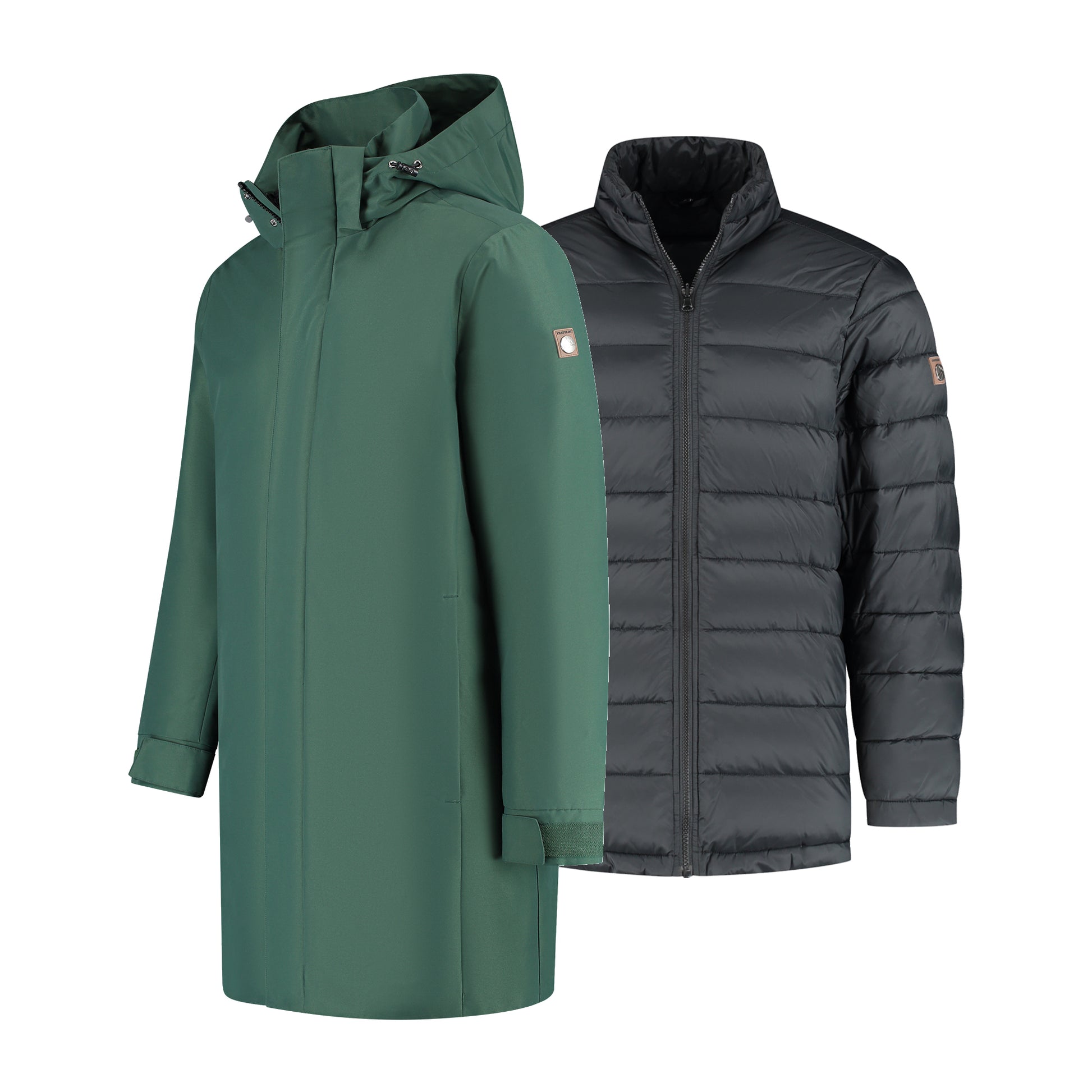 Hoyt Men - 3-in-1 jacket - Waterproof - Dark green FL