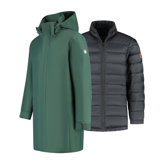 Hoyt Men - 3-in-1 jacket - Waterproof - Dark green FL
