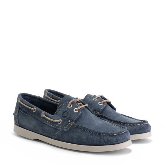 Penzance Men - Boat shoes - Suede - Blue FRD