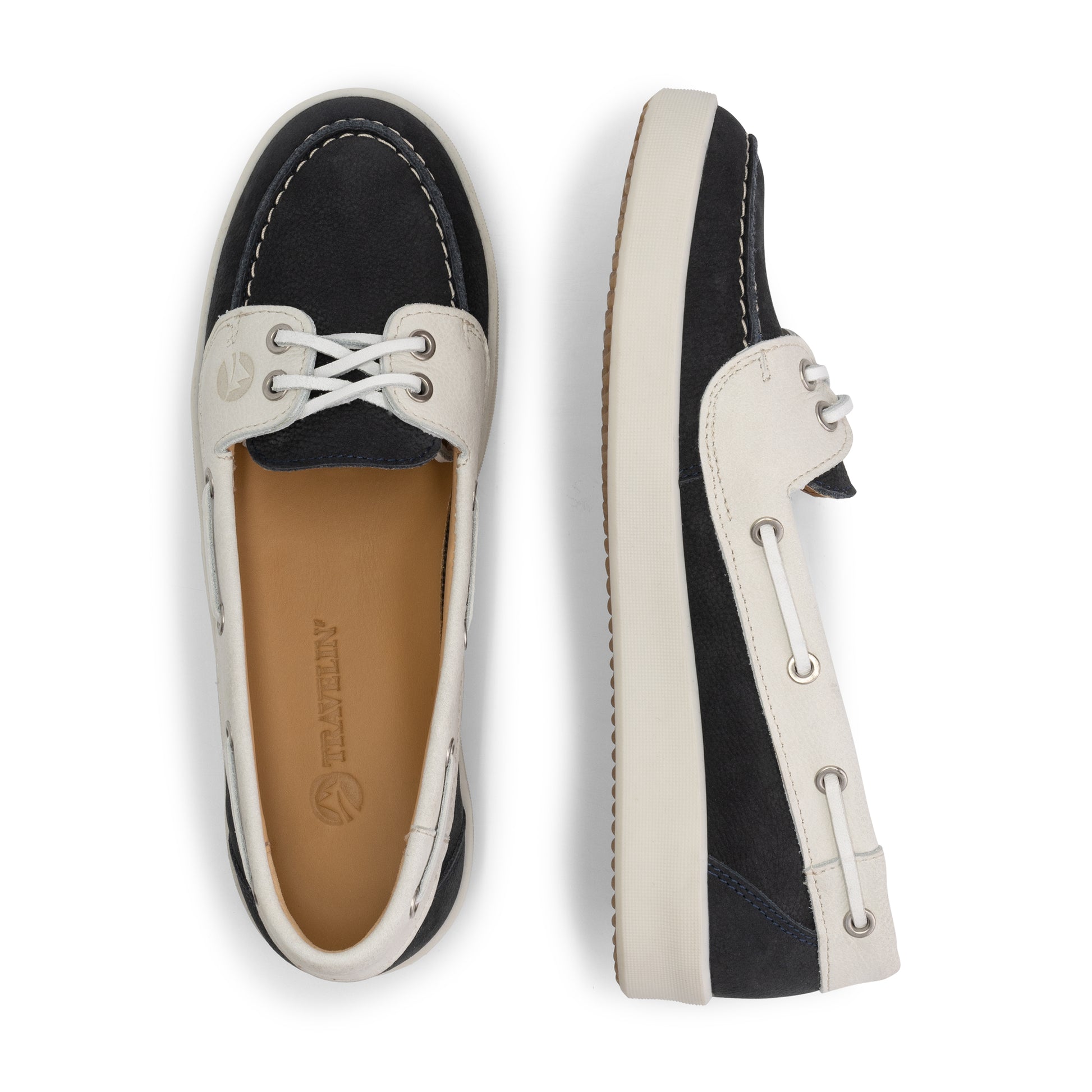 Marazion Women - Boat shoes - Leather - Navy UPD
