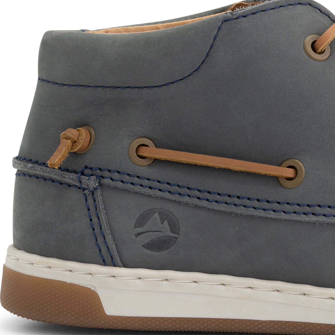 Maenporth Women - Mid lace-up shoes - Leather - Blue DFH