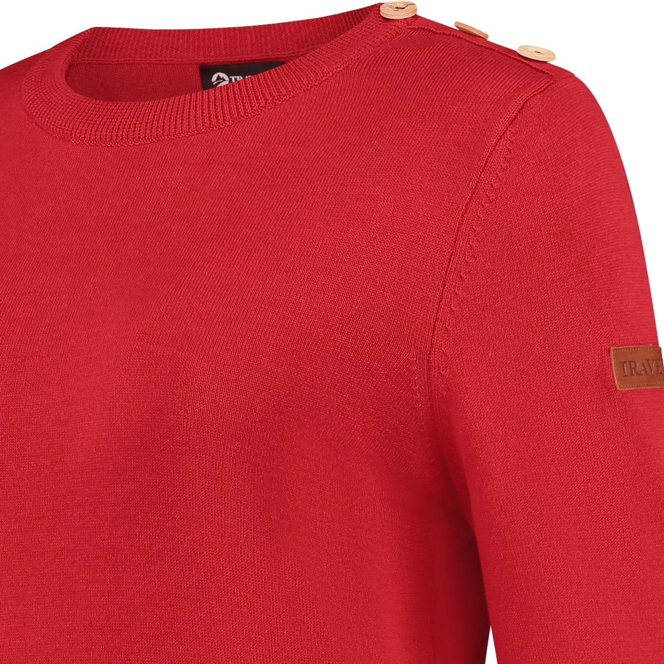 Vadstena Women - Knitted sweater - Red DCB