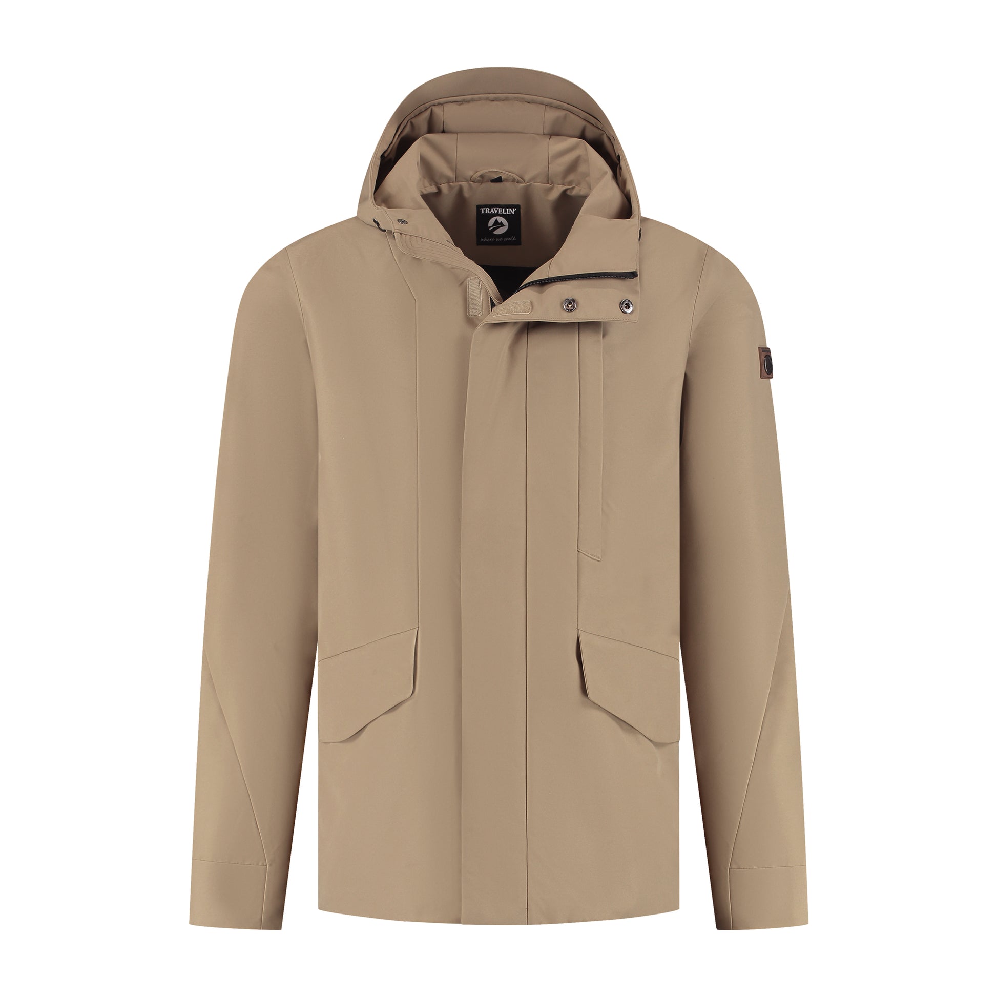 Lefi Men - Hardshell jacket - Waterproof - Light brown F