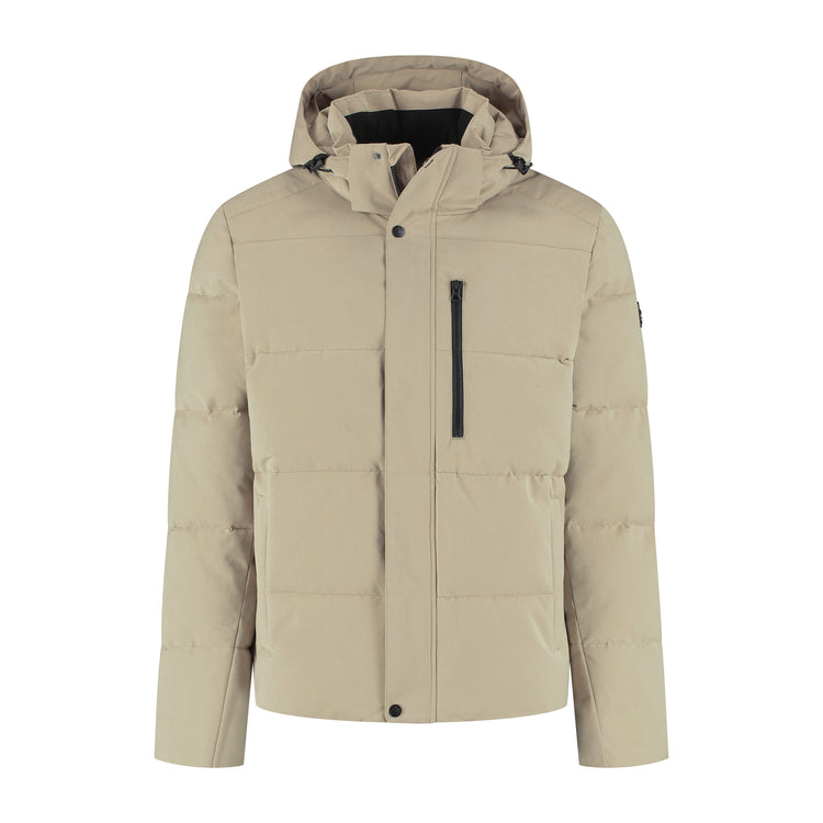Amot Men - Puffer Winter Jacket - Waterproof - Light Brown F
