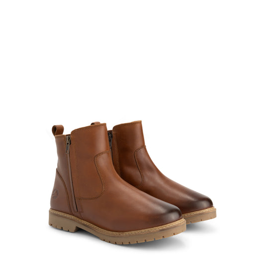 Bronderslev Women - Ankle Boots - Wool-Lined - Cognac FRD