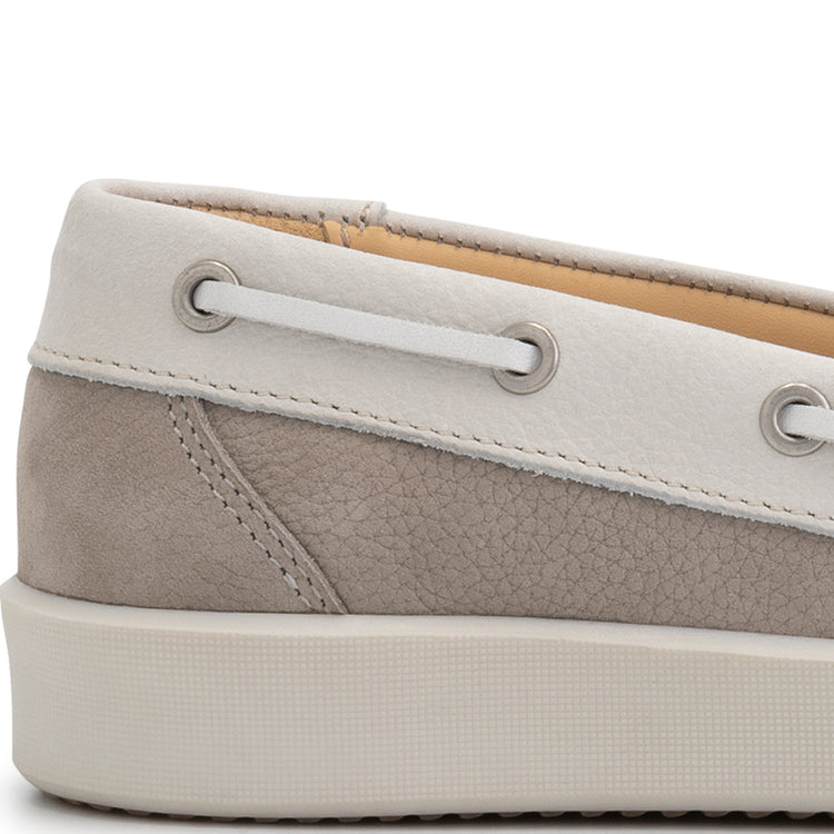 Marazion Women - Boat shoes - Leather - Grey DFH