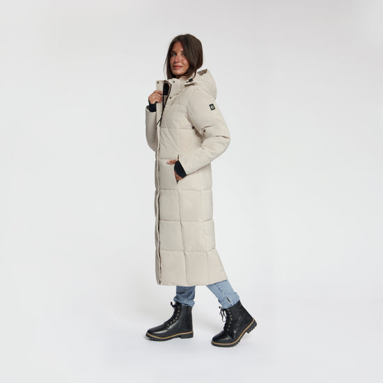 Andels Women - Puffer Winter Jacket - Waterproof - Sand MV3