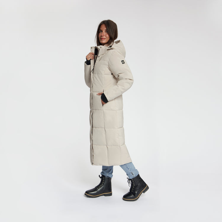 Andels Women - Puffer Winter Jacket - Waterproof - Sand MV3
