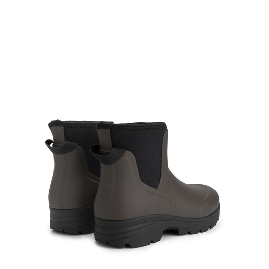 Inari Men - Rubber Ankle Boots - Rain Boots - Dark Brown BD