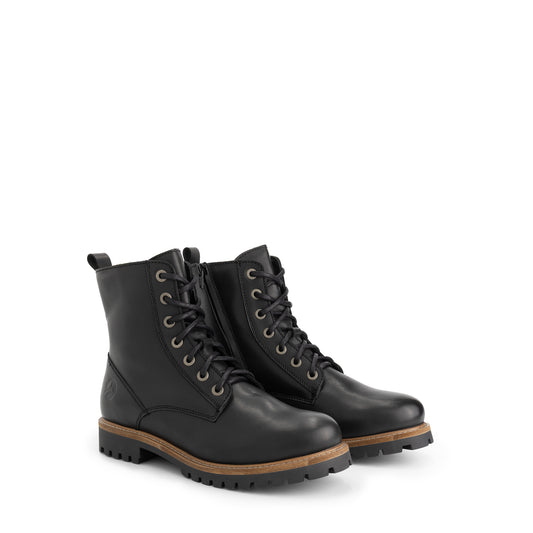 Norrland Men - Lace-up boots - Wool-lined - Black FRD