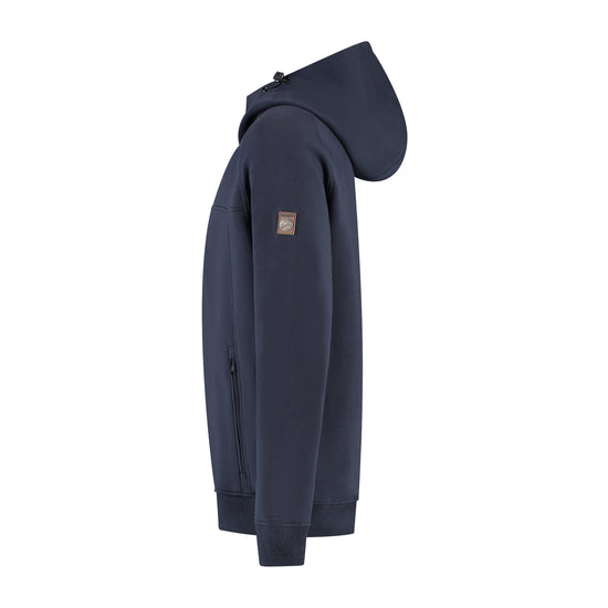 Steffen Men - Hooded Cardigan - Sweat - Navy L