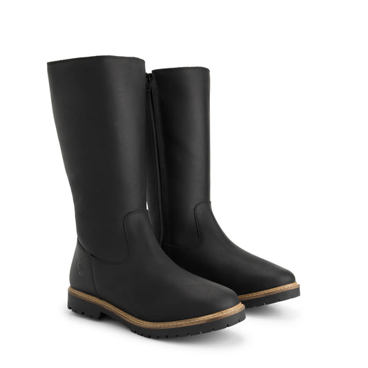 Jarvik Women - Knee-High Boots - Wool-Lined - Black FRD