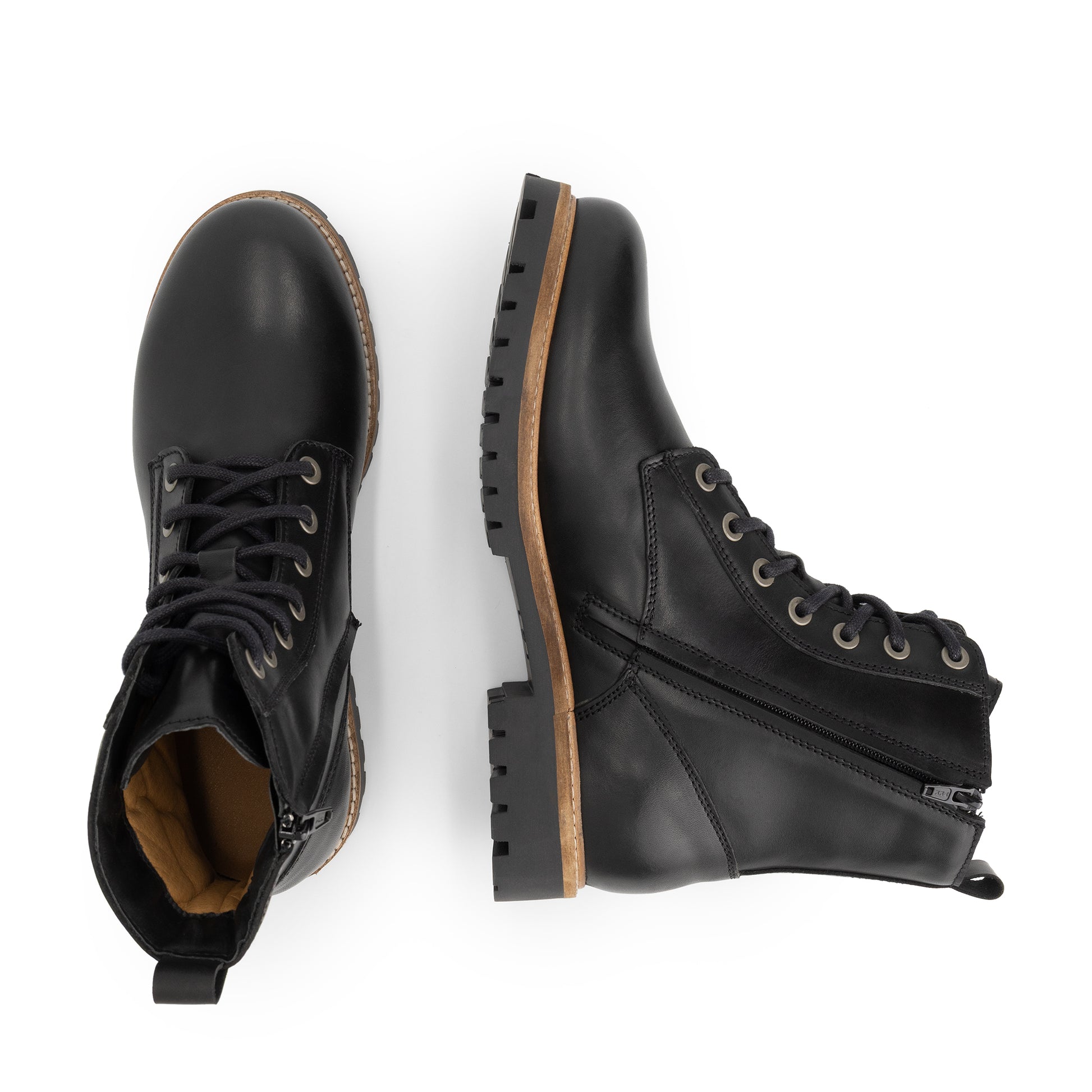 Kvaloya Men - Lace-up boots - Leather - Black UPD