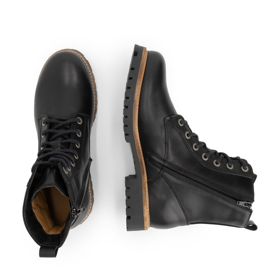 Kvaloya Men - Lace-up boots - Leather - Black UPD