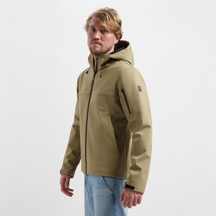 Stian - Waterproof softshell jacket - Men - Brown MV
